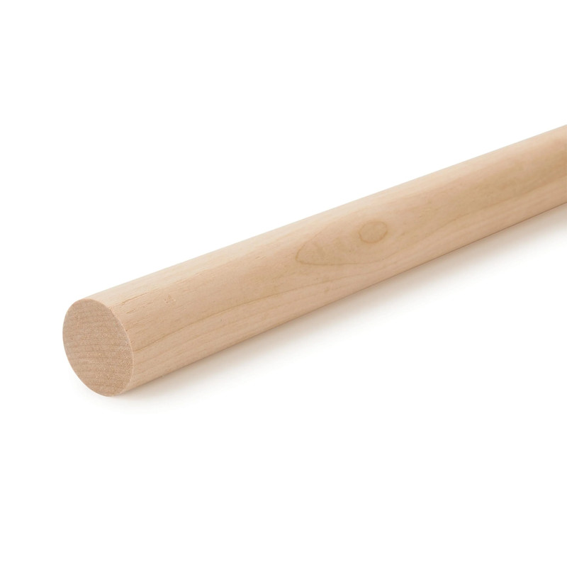 36" Round Wood Dowel - Species:Birch - Diameter:1-1/4"